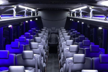 Galveston Charter Bus Interior